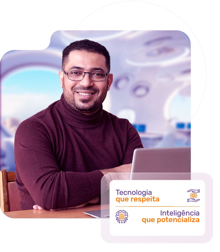 Professor usando a plataforma Maieutics.ai
